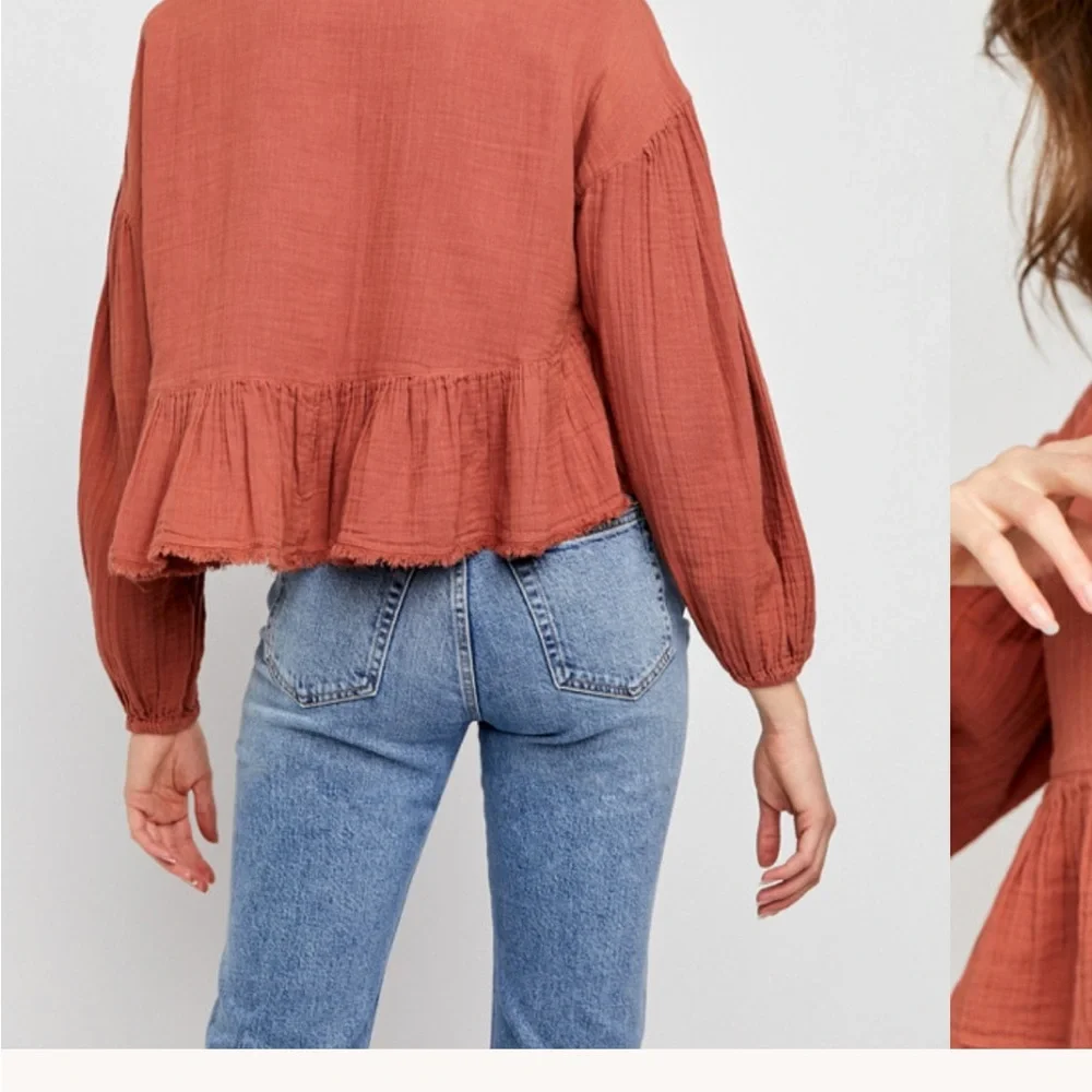 Lyra Tiered Bed Jacket Free People NWT xs
